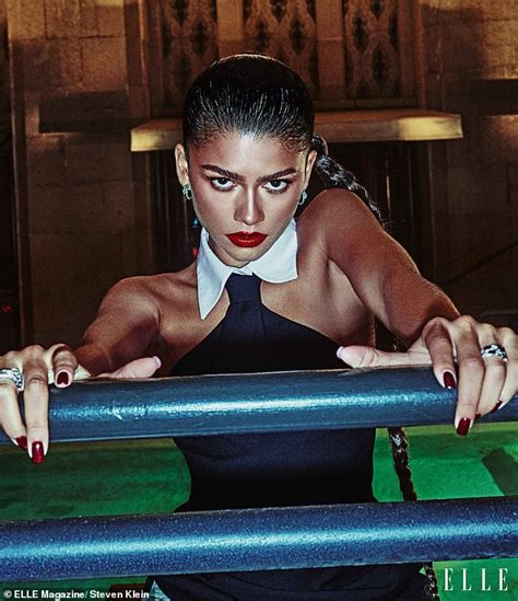 zendaya hot boobs|Zendaya strips to her lingerie for one of her raciest shoots yet